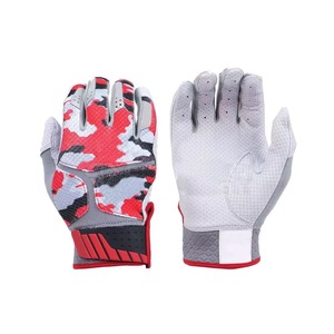High-Durability XXL Left Hand Baseball Gloves Comfort Grip Leather <b>Batting</b> Gloves with Adjustable Wrist Strap for Training Camps - Product Image 1