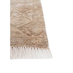 Alfombra de Lana Anudada a Mano LCA-904, Color Tomillo Beige Marrón, con Medallón, para Sala de Estar, Pasillo, Entrada, Dormitorio, Rectangular, Inspirada en un Rompecabezas - Product Image 4