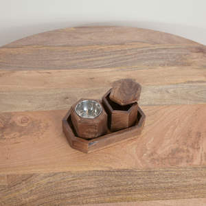 เทียนไม้ทำด้วยมือชุดอิสลามแม่ของ3กล่องบาคูร์ไข่มุกและถาดใส่กระดูกไม้ถูพื้นตกแต่งบ้านหรูหราเตา - Product Image 3