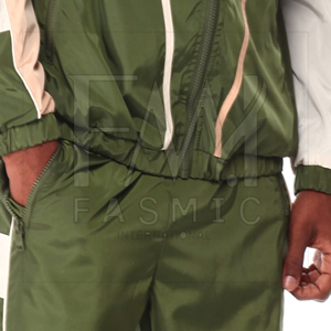 Ensemble coupe-vent à motif personnalisé pour hommes, survêtement zippé respirant de coupe décontractée pour la saison hivernale de High Street - Product Image 6