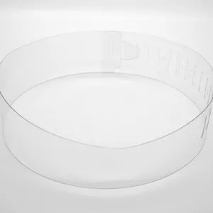 Plastic PVC collar interlays strips shaped for shirt collar mm 35/40x485 transparent packaging italian superior quality man