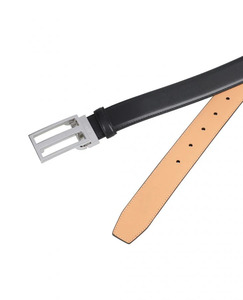 Cinturón de vestir de cuero genuino formal para hombres al por mayor de alta calidad con hebilla de aleación logotipo personalizado servicio OEM - Product Image 5