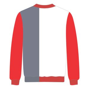 เสื้อสเวตเตอร์ถัก3โทนสีขาว Delta แนวกรีกเก้าชมรมปักกำมะหยี่เสื้อสวมหัวเสื้อแฟชั่นทันสมัยสำหรับฤดูหนาว - Product Image 3