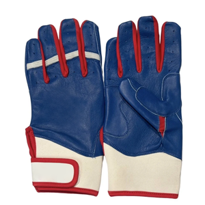 Prix de gros Personnalisé Rouge & Noir Couleur Durable Cabretta Gants de Frappeur de Baseball en Cuir Gants d'Entraînement Sportif - Product Image 4