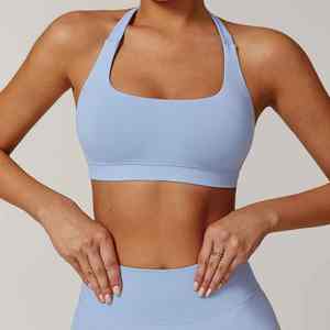 Sujetadores Deportivos de Alta Calidad Fabricados en Fábrica, 80% Nailon, 20% Elastano, para Mujer, para Gimnasio, Yoga, Fitness - Product Image 2