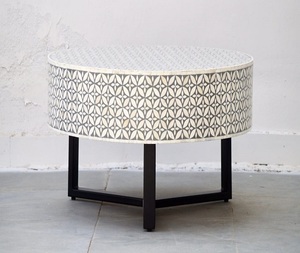 Venta caliente diseño único hueso incrustaciones sala de estar muebles hueso incrustaciones mesa de centro a precio barato por F S Internacional - Product Image 5