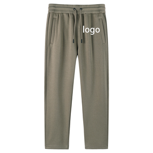 Pantalones de chándal de algodón de alta calidad para hombre, de talla grande, cintura media, estilo informal, pista de correr holgada, pantalones de chándal para exteriores, engrosamiento de algodón - Product Image 2
