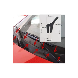 Advanced Perfect Wholesale Quality Custom Auto Front Windshield <b>Rubber</b> Seal <b>Strip</b> - Product Image 2