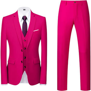 Último novio vestido de boda ropa de fiesta traje de hombre Homme traje de estambre traje de doble botonadura a rayas hombres vestido de pana traje de hombres - Product Image 6