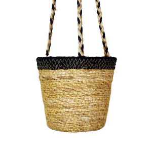 Panier de pépinière en jute fait à la main pour tenture murale panier de fleurs tissé en paille pour le stockage des plantes - Product Image 4