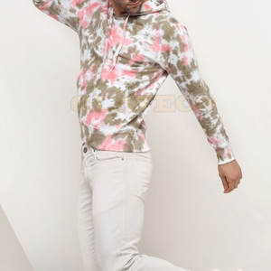 Nouveau style personnalisé Couleur Basics Tie Dye Hoodies Haute Qualité Casual Wear Hommes Tie Dye Hoodies - Product Image 5