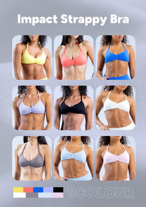 Soutien-gorge de sport sexy pour femmes, dos nageur, vêtements de course en plein air élastiques, soutien-gorge d'entraînement à col carré, haut de fitness, soutien-gorge de sport de yoga - Product Image 6