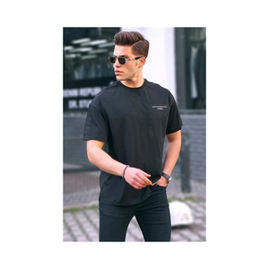 เสื้อยืดผ้าฝ้ายพิมพ์ลายพื้นฐานสำหรับผู้ชายและ100% ดีไซน์ล่าสุดพร้อมส่ง - Product Image 1