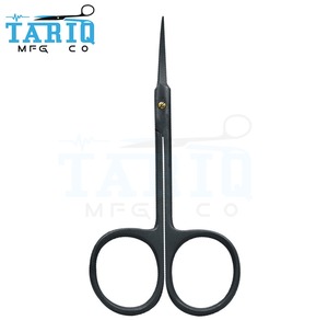 กรรไกรตัดเล็บหนังกำพร้าแบบ2023จุดกรรไกรทำเล็บแบบเยอรมันสแตนเลสเคลือบสีดำเต็มรูปแบบ - Product Image 1