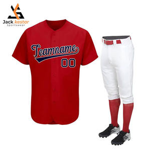 เสื้อกีฬาคุณภาพพรีเมียม ไซส์พลัส สำหรับเบสบอล ซอฟต์บอล ขายดี ไซส์ผู้ใหญ่ ชุดเบสบอลและซอฟต์บอล - Product Image 1