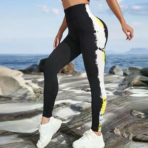Leggings deportivos sin costuras para mujer de gran venta, la mejor calidad para correr Fitness Yoga, pantalones de gimnasio con logotipo personalizado y patrón sólido - Product Image 6