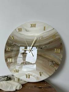 Horloge murale en résine ASSISTANT Résine époxy Salon meilleur qulatiye Meubles Décoration intérieure Horloge murale personnalisée meilleur - Product Image 6