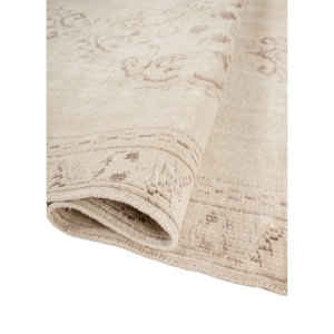 Tapis Vintage Vert en Laine Noué à la Main, Motif Médaillon Abstrait pour Salon, Couloir, Formes Rectangulaires et en Puzzle Pae-6480(Fr) - Product Image 2