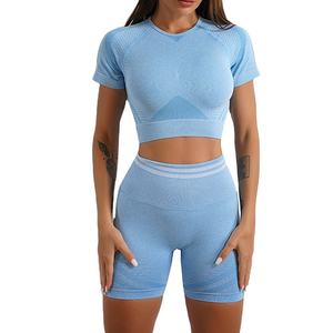 Conjunto Deportivo de Dos Piezas para Mujer, Ropa de Gimnasio de Verano, Conjuntos de Yoga de Secado Rápido, Ropa Deportiva Personalizada para Mujer - Product Image 2