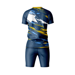 Conjuntos de uniformes de fútbol personalizados para hombres, camiseta y pantalones cortos de fútbol de equipo personalizado con servicio de impresión de números y logotipos - Product Image 2