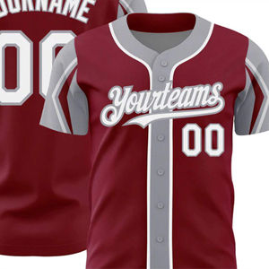 Maillots de baseball personnalisés de qualité supérieure vêtements de sport respirants logos brodés de couleurs graphiques entièrement personnalisables pour les équipes compétitives - Product Image 5