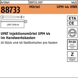 Mortero de Inyección R 88733 UPM 44 de Resina Sintética, 1 Pieza de UPAT para Anclajes de Hormigón - Product Image 1