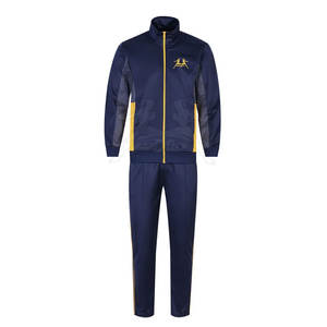 ชุดวอร์มกีฬาพร้อมกางเกงทรงเรียวทำจากผ้าซับเหงื่อแบบมีซิปเต็มผืนโลโก้ออกแบบได้ตามต้องการ - Product Image 1