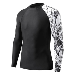 Ropa de gimnasio transpirable Rash Guard Fight Training Gear Rash Guard Alta calidad Nuevo estilo Hombres Rash Guard - Product Image 1