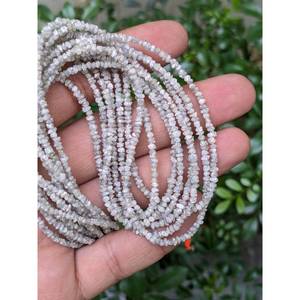 Perles de diamant gris-blanc de 2 mm, 100 % naturelles, brutes, non taillées, en forme de pépites, bijoux de Noël avec diamants en vrac - Product Image 1