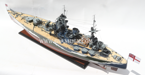 Modelo de Barco de Guerra HMS RODNEY HANDICRAFT - Modelo de Barco de Batalla de Madera para Decoración - Modelo de Barco de Madera para Exhibición - Product Image 5