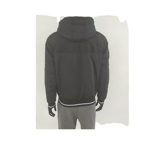 Veste bomber en cuir pour homme, style streetwear, avec logo personnalisé brodé, taille plus, style varsity - Product Image 5