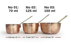 Casserole de cuisson artisanale écologique en cuivre avec poignée en laiton et couvercle en acier inoxydable pour gaz et induction – Authentique - Product Image 2