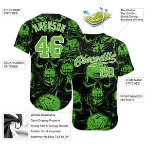 Maillot de baseball personnalisé pour adulte – Uniforme professionnel sublimé sur mesure pour le softball, respirant, grandes tailles - Product Image 3