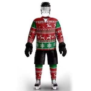 Uniformes de Hockey sobre Hielo Personalizables de Fábrica al por Mayor |   Ropa Deportiva de Primera Calidad, 100% Poliéster, Antibacteriana, de Secado Rápido y Transpirable - Product Image 1