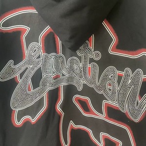 Streetwear à capuche pour homme, pull déchiré surdimensionné, 100% coton, délavé au soleil, vintage, solide - Product Image 4