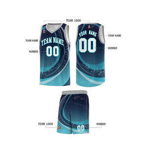 Uniforme de basket-ball respirant de haute qualité en polyester, certifié BSCI, grande taille, avec logo personnalisé - Product Image 2