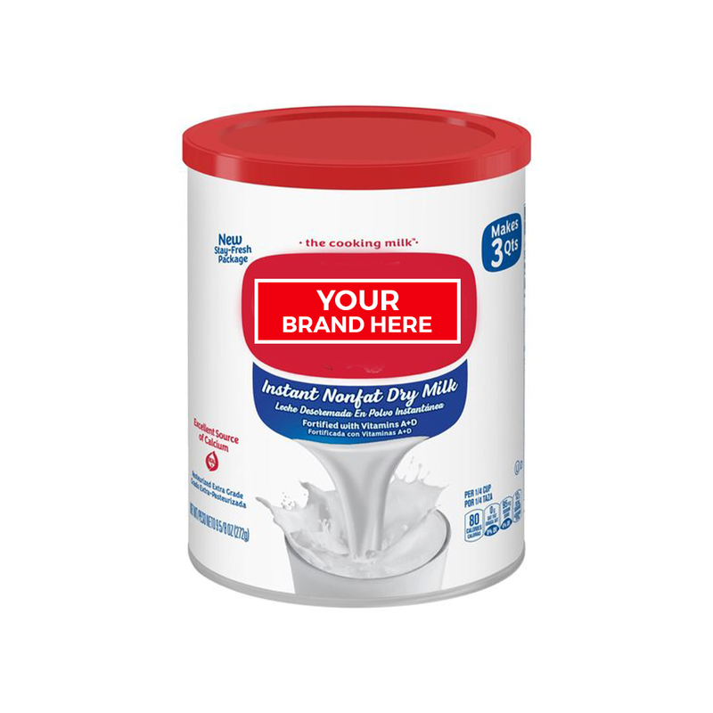 Powdered Milk Produced Under a Private