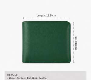 Portefeuille pour homme en cuir véritable noir simple de haute qualité pour un usage quotidien et un design intérieur élégant et plusieurs porte-cartes - Product Image 3