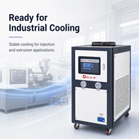 Refroidisseur industriel 10 CV à refroidissement par air avec pompe à aubes et moteur 380 V pour machines de moulage par injection et d'extrusion