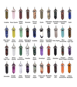 Pendentif oeil de tigre jaune 8x30mm pendentif pierre de protection plaqué argent pour bijoux à bricoler soi-même - Product Image 6