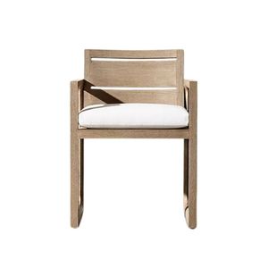 Chaise de jardin en teck Luxevia The Addison, collection de fauteuils en bois modernes et luxueux pour patio. - Product Image 3