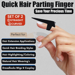 Pince à cheveux professionnelle en acier inoxydable pour usage commercial, dreadlocks, perruques, bouclage, tissage, coiffage - Product Image 4