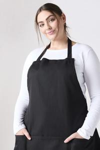 Delantal de babero de chef o servidor profesional de alta calidad unisex con correas ajustables con bolsillos y lazo barato - Product Image 5