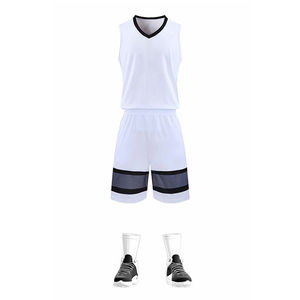 Uniformes de Baloncesto Personalizados al por Mayor con Impresión Digital, 100% Poliéster, Sin Mangas, de Secado Rápido y Transpirables, para Entrenamiento Deportivo - Product Image 1