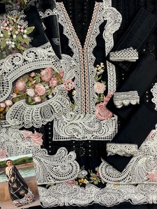 ชุดแต่งงานแบบดั้งเดิมของผู้หญิงชุดแต่งงานแบบดั้งเดิม3ชิ้นชุดเย็บปักด้วยผ้าไหม salwar 2022ล่าสุด - Product Image 2