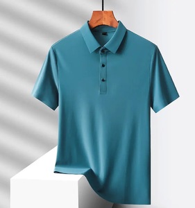 Verano 2025, alta calidad, tala fresca, liso, bordado de secado rápido, poliéster de talla grande, elegante, ajuste Regular, manga corta clásica - Product Image 2