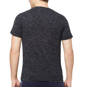 Nouveau T-shirt d'été pour homme à col en V, couleur unie, manches courtes, vente en gros, T-shirts à col en V pour homme, manches courtes, 100% coton, vierge - Product Image 3