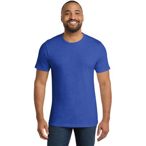 Camiseta Casual de Algodón para Hombre, Color Sólido, Textura Suave, Cuello Redondo, Manga Corta, Marca Privada ODM |   Pedidos de Gran Cantidad - Product Image 1