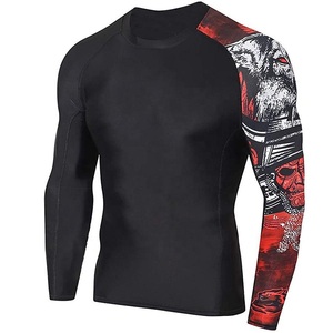 Rashguard de Compresión para Hombre, Manga Larga, Spandex/Nailon, Impresión Digital Personalizada, Diseño OEM/ODM, Última Llegada, Alta Calidad, para BJJ y MMA - Product Image 5