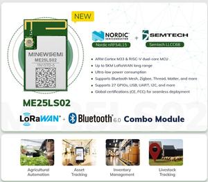 Lora lorawan mô-đun BLE (nrf54l15 + llcc68) combo-me25ls02 mô-đun dài phạm vi 868/915MHz <span class=keywords><strong>RF</strong></span> thu phát không dây mô-đun - Product Image 3